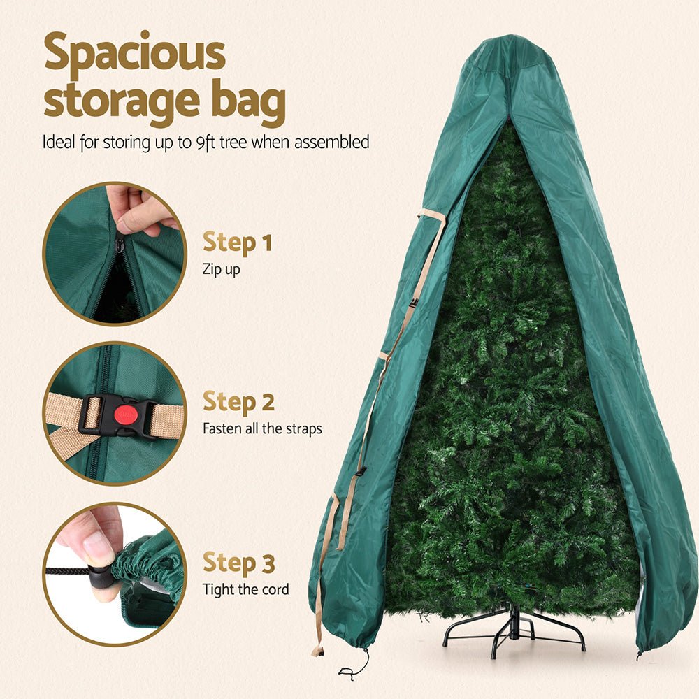 Christmas Tree Storage Bag Fits Up to 9ft Tree Xmas Bag Green - Occasions > Christmas > Christmas Decorations - Rivercity House & Home Co. (ABN 18 642 972 209) - Affordable Modern Furniture Australia