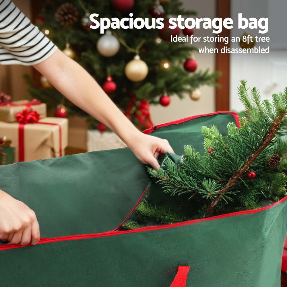 Christmas Tree Storage Bag for Up to 8ft Tree with Handles and Zipper - Green - Home & Garden > Storage > Clothing & Wardrobe Storage - Rivercity House & Home Co. (ABN 18 642 972 209) - Affordable Modern Furniture Australia