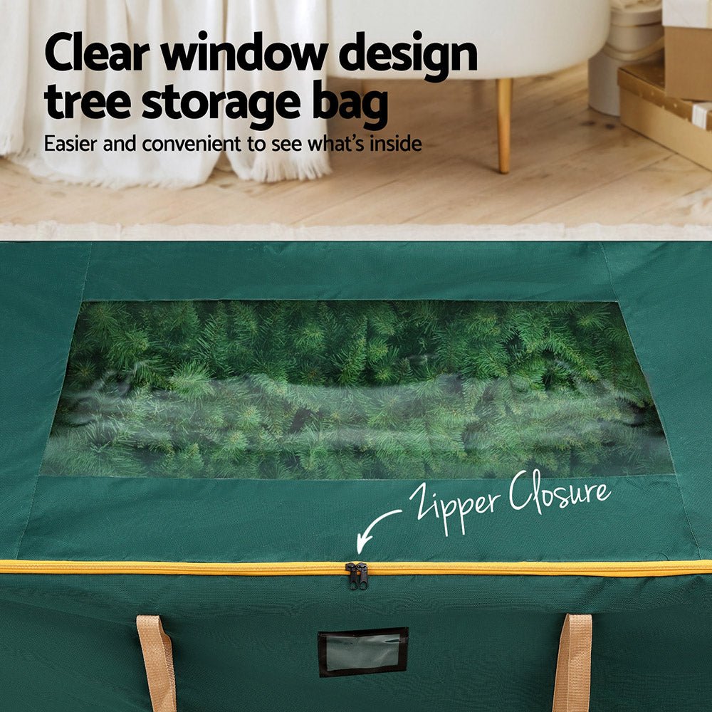 Christmas Tree Storage Bag Up to 10ft Visible Handle Wheels Green - Occasions > Christmas > Christmas Decorations - Rivercity House & Home Co. (ABN 18 642 972 209) - Affordable Modern Furniture Australia