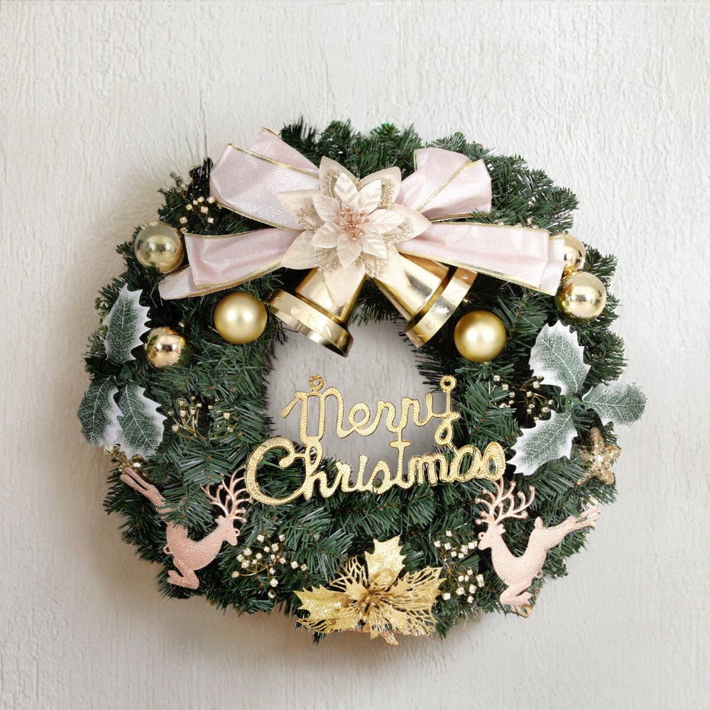 Christmas Wreath 60CM Garland Flowers Baubles Party Decorations - Occasions > Christmas > Christmas Wreaths & Garlands - Rivercity House & Home Co. (ABN 18 642 972 209) - Affordable Modern Furniture Australia