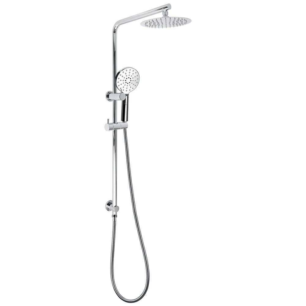 Chrome Round 8" Rainfall Shower Head 3 Modes Handheld Rose Silde Rail Twin Set - Furniture > Bathroom > Shower Heads & Screens - Rivercity House & Home Co. (ABN 18 642 972 209) - Affordable Modern Furniture Australia