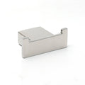 Chrome Square Wall Mounted Robe and Towel Hook Hanger Kit - Chrome