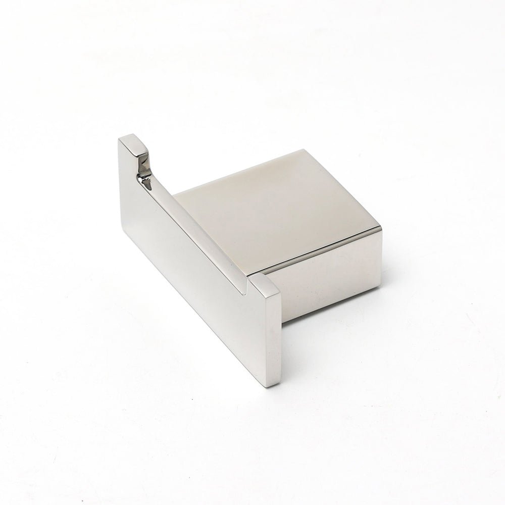 Chrome Square Robe Hook Clothes Towel Holder Bathroom Wall Mounted Hanger Kit - Home & Garden > Bathroom Accessories > Shower Accessories - Rivercity House & Home Co. (ABN 18 642 972 209) - Affordable Modern Furniture Australia