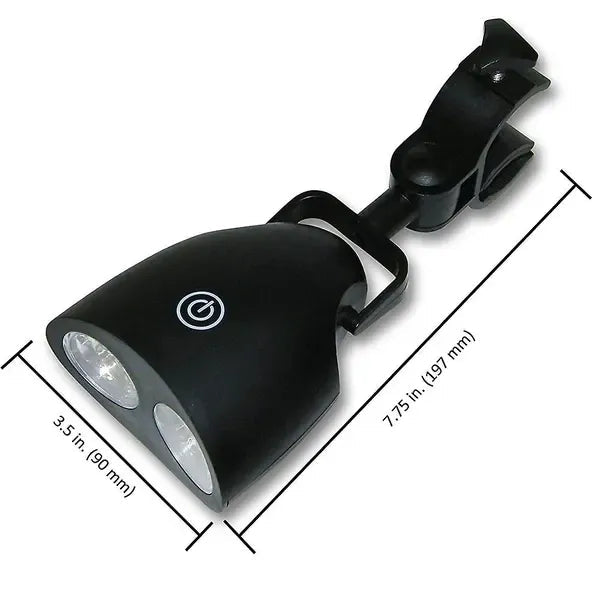 Clip-On Grill Light with 360° Rotation and Heat-Resistant LED for BBQ, Camping and Outdoor Use - Black - Home & Garden > BBQ > BBQs & Accessories - Rivercity House & Home Co. (ABN 18 642 972 209) - Affordable Modern Furniture Australia
