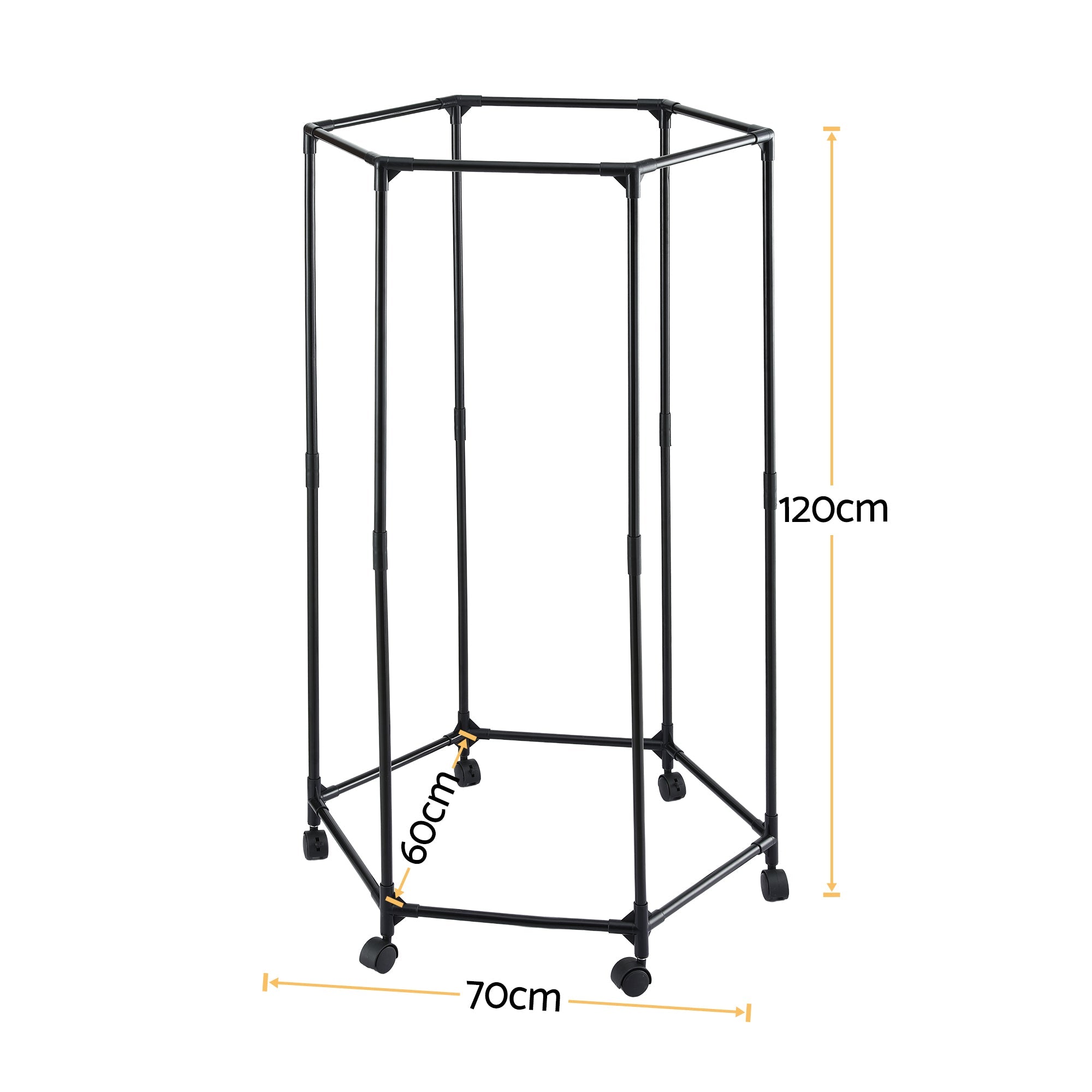 Clothes Rack Airer Rail Coat Stand Wheels 6 Rods - Furniture > Living Room > Coat Racks - Rivercity House & Home Co. (ABN 18 642 972 209) - Affordable Modern Furniture Australia