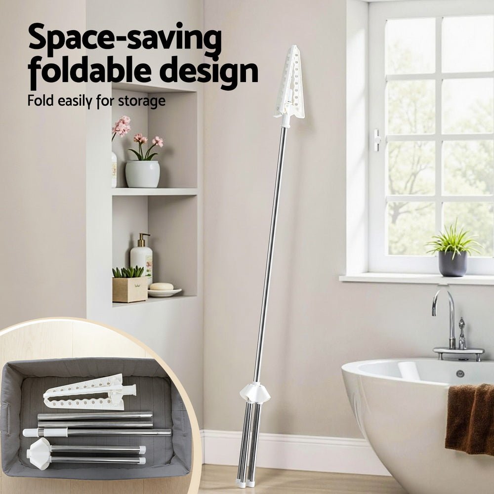 Clothes Rack Airer Rotatable Hanger Foldable 163cm - Furniture > Living Room > Coat Racks - Rivercity House & Home Co. (ABN 18 642 972 209) - Affordable Modern Furniture Australia