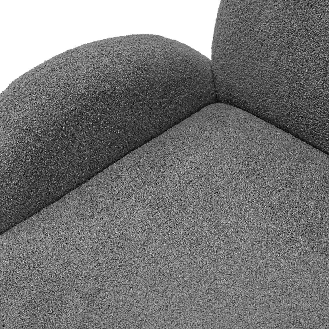 Cloud 3 - Seater Sofa with Sherpa Fleece Upholstery - Beige - Rivercity House & Home Co. (ABN 18 642 972 209) - Affordable Modern Furniture Australia