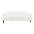 Cloud 3-Seater Sofa with Sherpa Fleece Upholstery - White