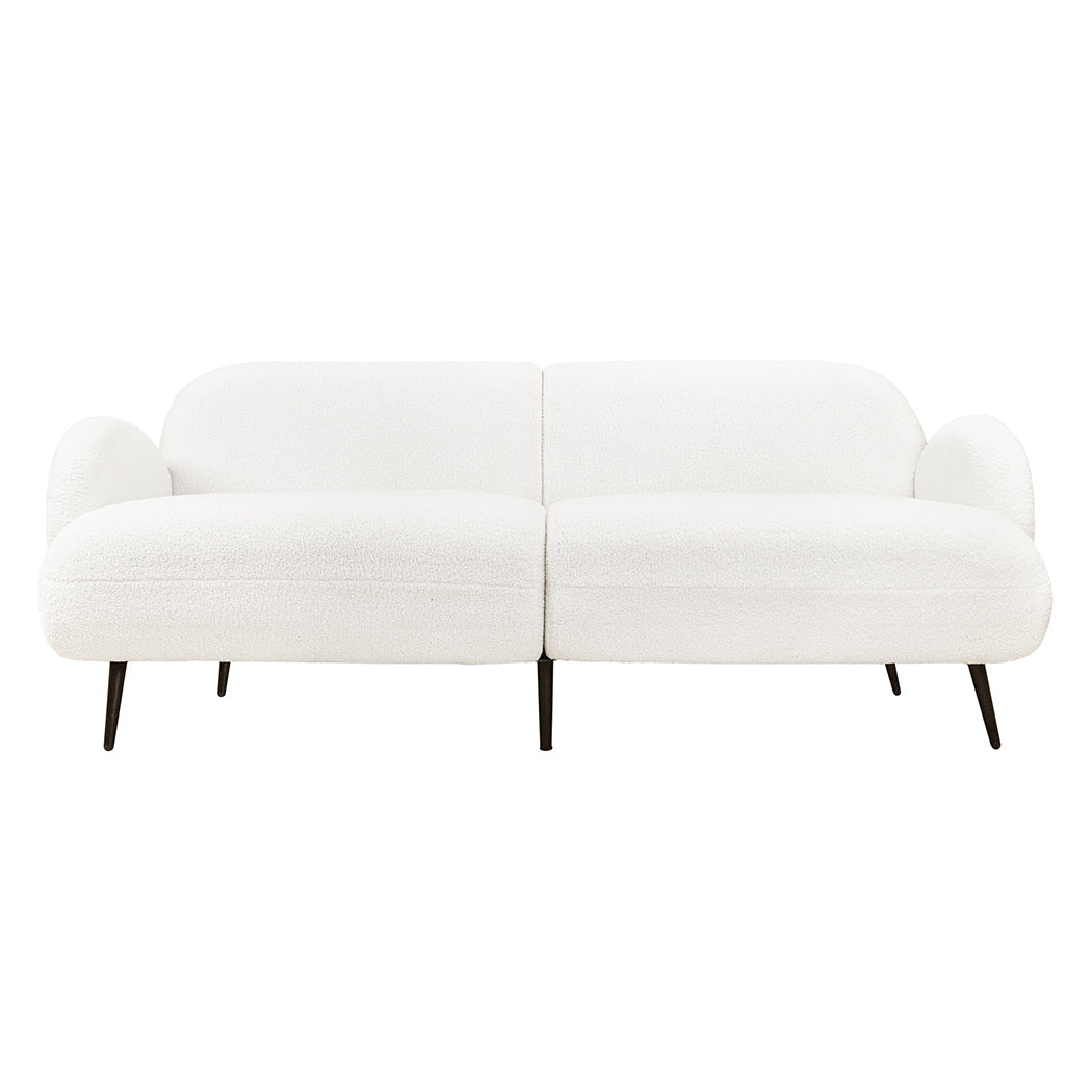 Cloud 3 - Seater Sofa with Sherpa Fleece Upholstery - White - Rivercity House & Home Co. (ABN 18 642 972 209) - Affordable Modern Furniture Australia