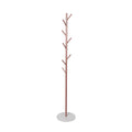 Coat Rack Hat and Clothes Stand with Marble Base - Rose Gold