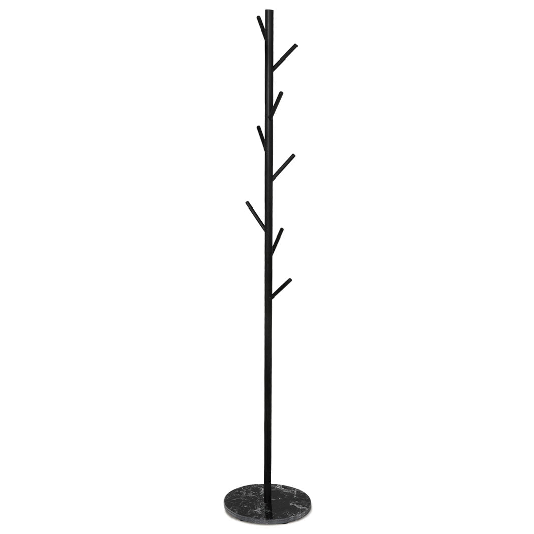 Coat Rack with Hat and Clothes Hanger Stand - Black - Rivercity House & Home Co. (ABN 18 642 972 209) - Affordable Modern Furniture Australia