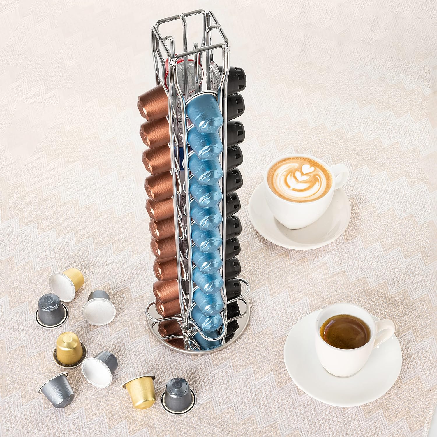 Coffee Pods Holder Storage Compatible with 40 Nespresso Pods - Appliances > Kitchen Appliances > Coffee Machines & Accessories - Rivercity House & Home Co. (ABN 18 642 972 209) - Affordable Modern Furniture Australia