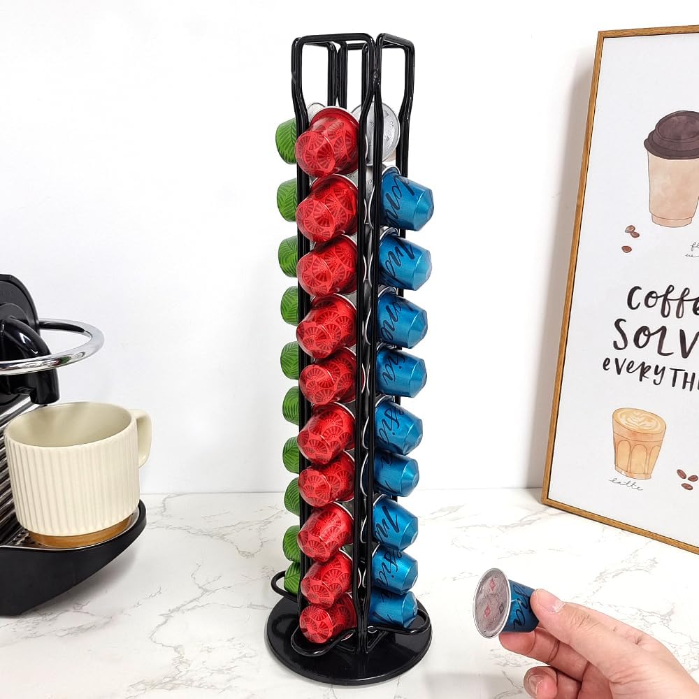 Coffee Pods Holder Storage Compatible with 40 Nespresso Pods - Appliances > Kitchen Appliances > Coffee Machines & Accessories - Rivercity House & Home Co. (ABN 18 642 972 209) - Affordable Modern Furniture Australia