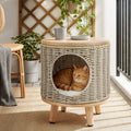 Coffee Side Table Wicker Steel Desk Pet Bed Storage Outdoor Furniture