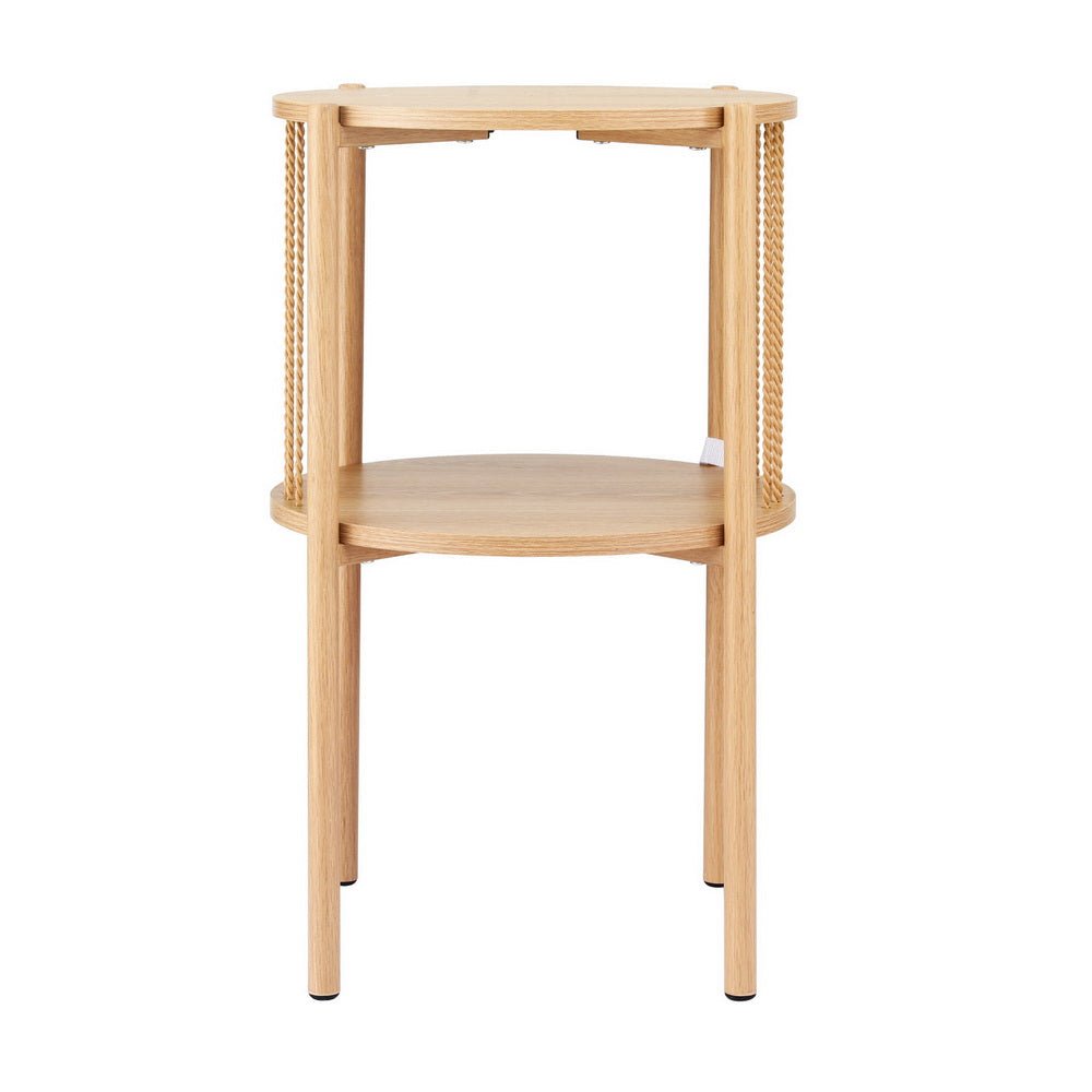 Coffee Table 2 - Tier Round Wood - Furniture > Living Room > Coffee Tables - Rivercity House & Home Co. (ABN 18 642 972 209) - Affordable Modern Furniture Australia