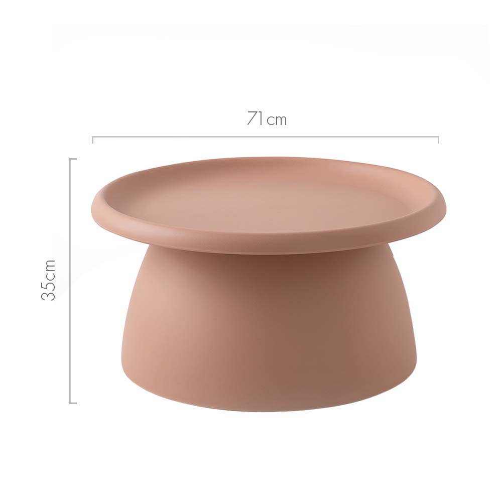 Coffee Table Round 71CM Plastic Pink - Furniture > Living Room > Coffee Tables - Rivercity House & Home Co. (ABN 18 642 972 209) - Affordable Modern Furniture Australia