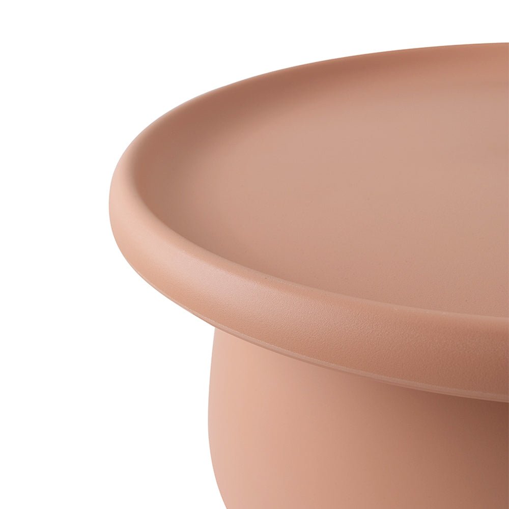 Coffee Table Round 71CM Plastic Pink - Furniture > Living Room > Coffee Tables - Rivercity House & Home Co. (ABN 18 642 972 209) - Affordable Modern Furniture Australia