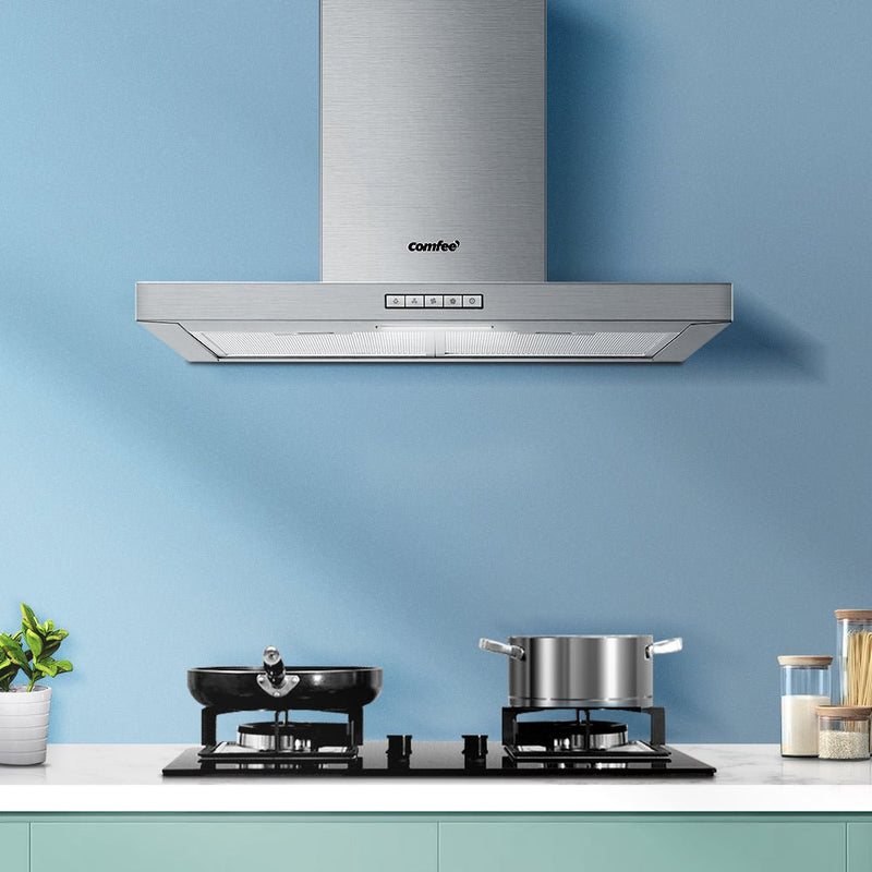 Comfee Rangehood 600mm 60cm Range Hood Stainless Steel Kitchen Canopy LED Light - Rivercity House & Home Co. (ABN 18 642 972 209) - Affordable Modern Furniture Australia