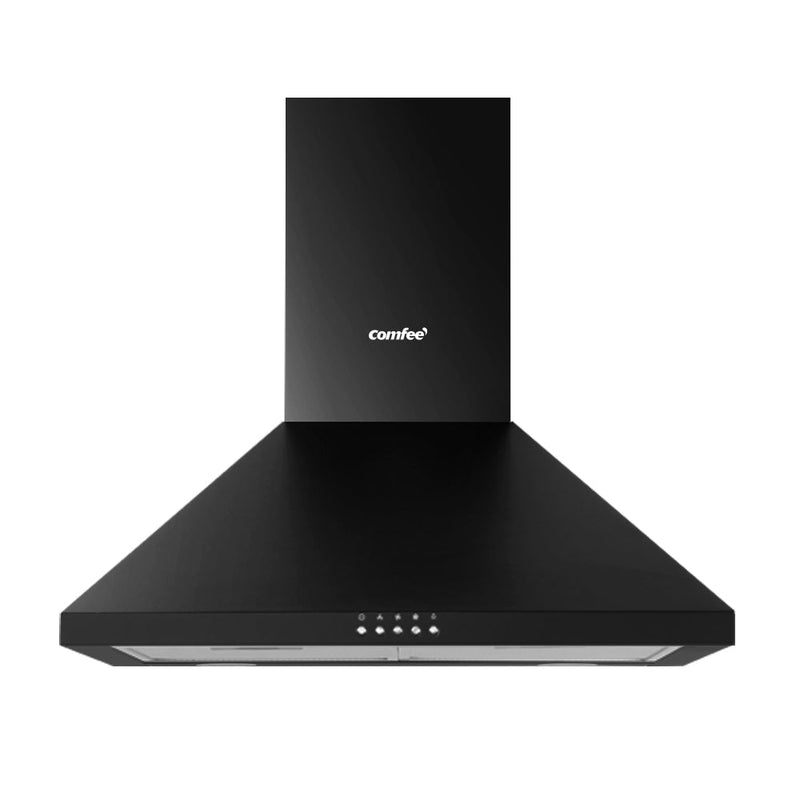 Comfee Rangehood 600mm Range Hood Home Kitchen Wall Mount Canopy 60cm Black - Rivercity House & Home Co. (ABN 18 642 972 209) - Affordable Modern Furniture Australia