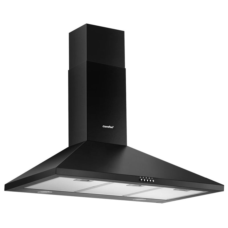 Comfee Rangehood 900mm Range Hood Home Kitchen Wall Mount Canopy 90cm Black - Rivercity House & Home Co. (ABN 18 642 972 209) - Affordable Modern Furniture Australia