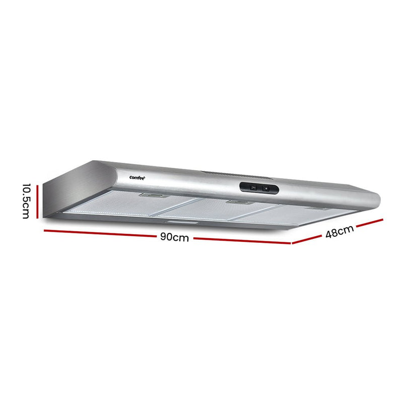 Comfee Rangehood 900mm Range Hood Stainless Steel Built In Kitchen Canopy 90cm - Rivercity House & Home Co. (ABN 18 642 972 209) - Affordable Modern Furniture Australia