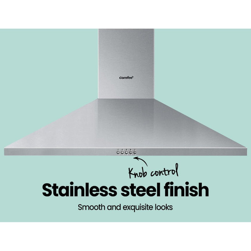 Comfee Rangehood 900mm Range Hood Stainless Steel Home Kitchen Canopy Vent 90cm - Rivercity House & Home Co. (ABN 18 642 972 209) - Affordable Modern Furniture Australia