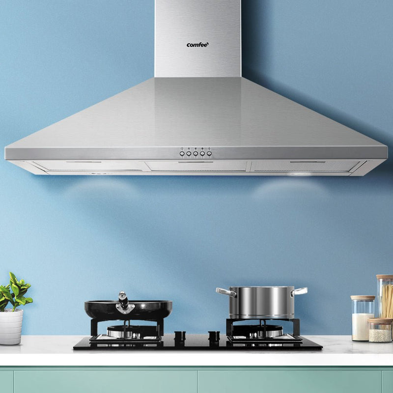 Comfee Rangehood 900mm Range Hood Stainless Steel Home Kitchen Canopy Vent 90cm - Rivercity House & Home Co. (ABN 18 642 972 209) - Affordable Modern Furniture Australia