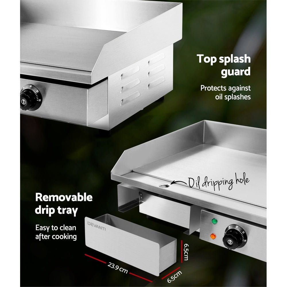 Commercial Electric Griddle 55cm BBQ Grill Plate 3000W - Home & Garden > BBQ > BBQ Tools - Rivercity House & Home Co. (ABN 18 642 972 209) - Affordable Modern Furniture Australia