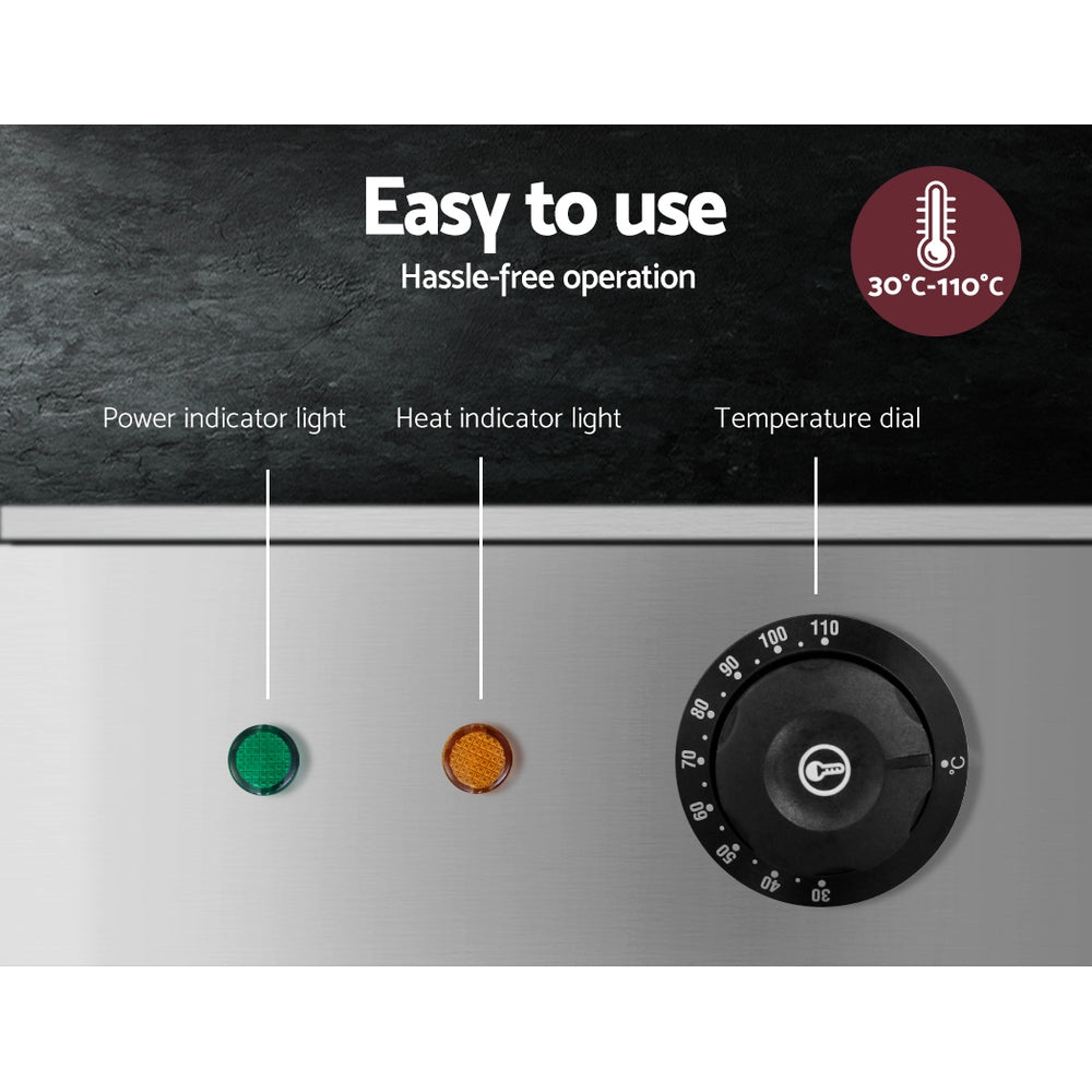 Commercial Food Warmer Bain Marie 3 Electric Buffet Pans - Appliances > Kitchen Appliances > Food Warmers & Chafing Dishes - Rivercity House & Home Co. (ABN 18 642 972 209) - Affordable Modern Furniture Australia