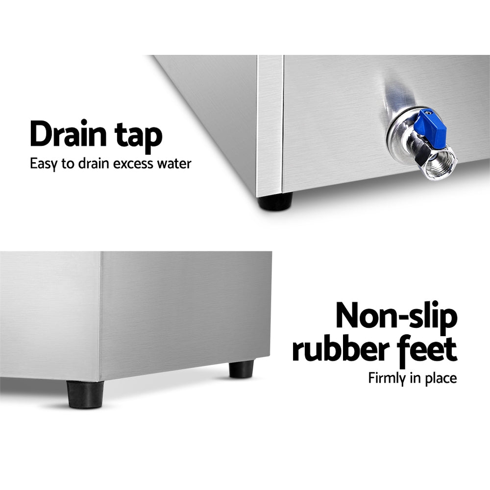 Commercial Food Warmer Bain Marie 3 Electric Buffet Pans - Appliances > Kitchen Appliances > Food Warmers & Chafing Dishes - Rivercity House & Home Co. (ABN 18 642 972 209) - Affordable Modern Furniture Australia