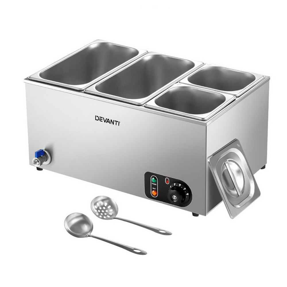 Commercial Food Warmer Bain Marie 4 Electric Buffet Pans - Appliances > Kitchen Appliances > Food Warmers & Chafing Dishes - Rivercity House & Home Co. (ABN 18 642 972 209) - Affordable Modern Furniture Australia