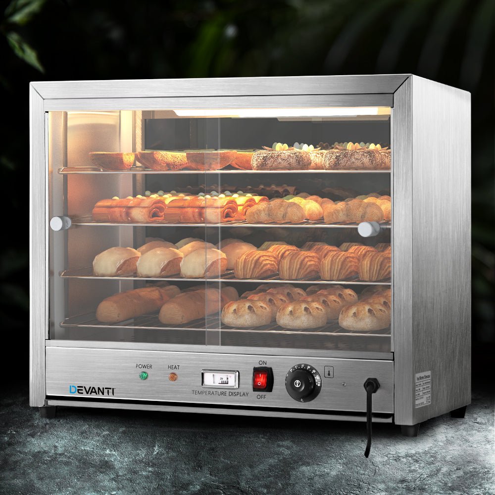 Commercial Food Warmer Hot Display Showcase Cabinet 64cm - Appliances > Kitchen Appliances > Food Warmers & Chafing Dishes - Rivercity House & Home Co. (ABN 18 642 972 209) - Affordable Modern Furniture Australia