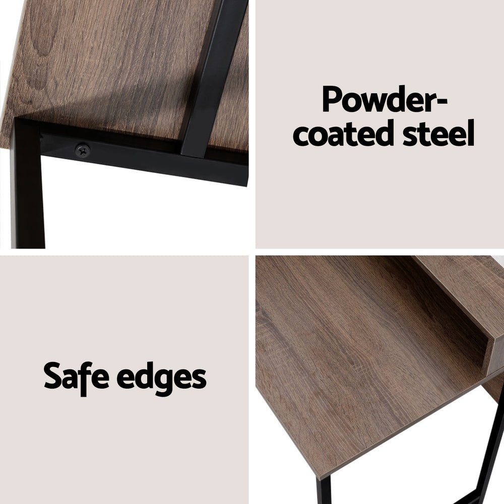 Compact Computer Desk with Shelf - Rivercity House & Home Co. (ABN 18 642 972 209) - Affordable Modern Furniture Australia