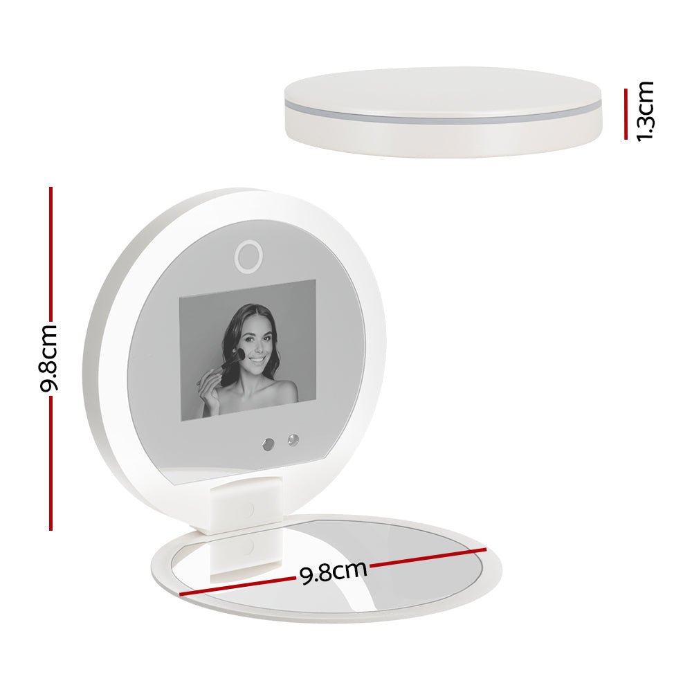 Compact Makeup Mirror with UV Camera for Sunscreen Test Portable Travel - Health & Beauty > Makeup > Makeup Mirrors - Rivercity House & Home Co. (ABN 18 642 972 209) - Affordable Modern Furniture Australia