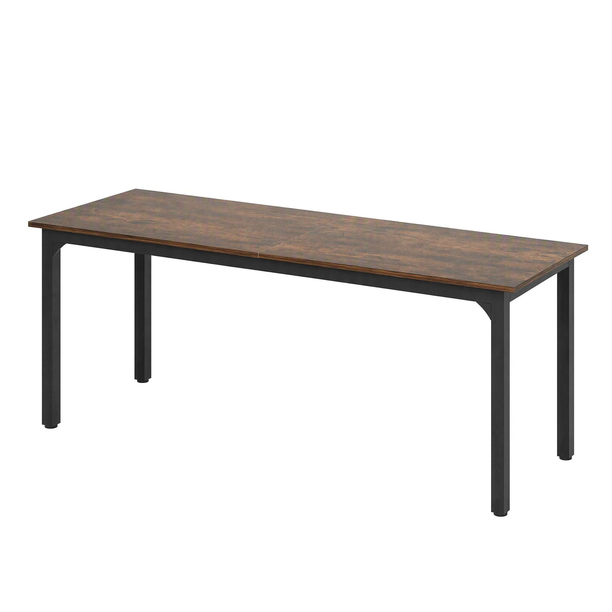 Computer Desk 2 Person Double Workstation 200cm - Rustic Brown - Furniture > Office > Desks - Rivercity House & Home Co. (ABN 18 642 972 209) - Affordable Modern Furniture Australia