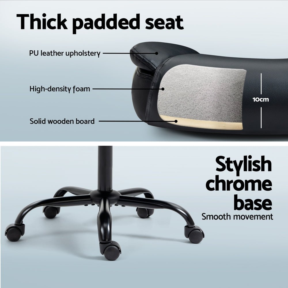 Computer Desk Executive Office Chairs Sets Black - Furniture > Office > Office & Desk Chairs - Rivercity House & Home Co. (ABN 18 642 972 209) - Affordable Modern Furniture Australia