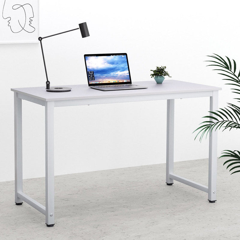 Computer Desk Home Office Study Table White 120CM - Furniture > Office - Rivercity House & Home Co. (ABN 18 642 972 209) - Affordable Modern Furniture Australia