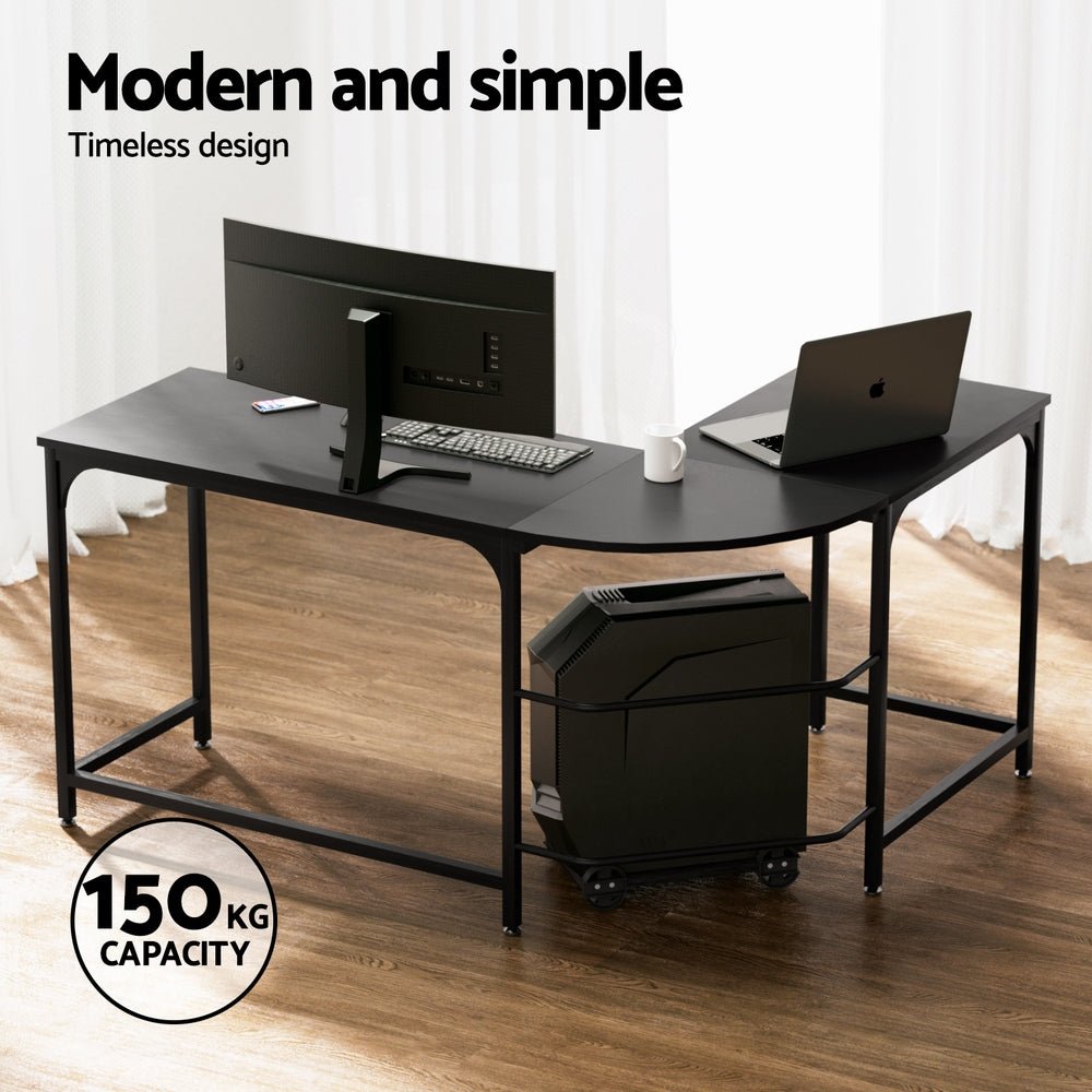 Computer Desk L - Shape Corner Desks Ergonomic Office Chair Mesh Chairs - Furniture > Office > Desks - Rivercity House & Home Co. (ABN 18 642 972 209) - Affordable Modern Furniture Australia