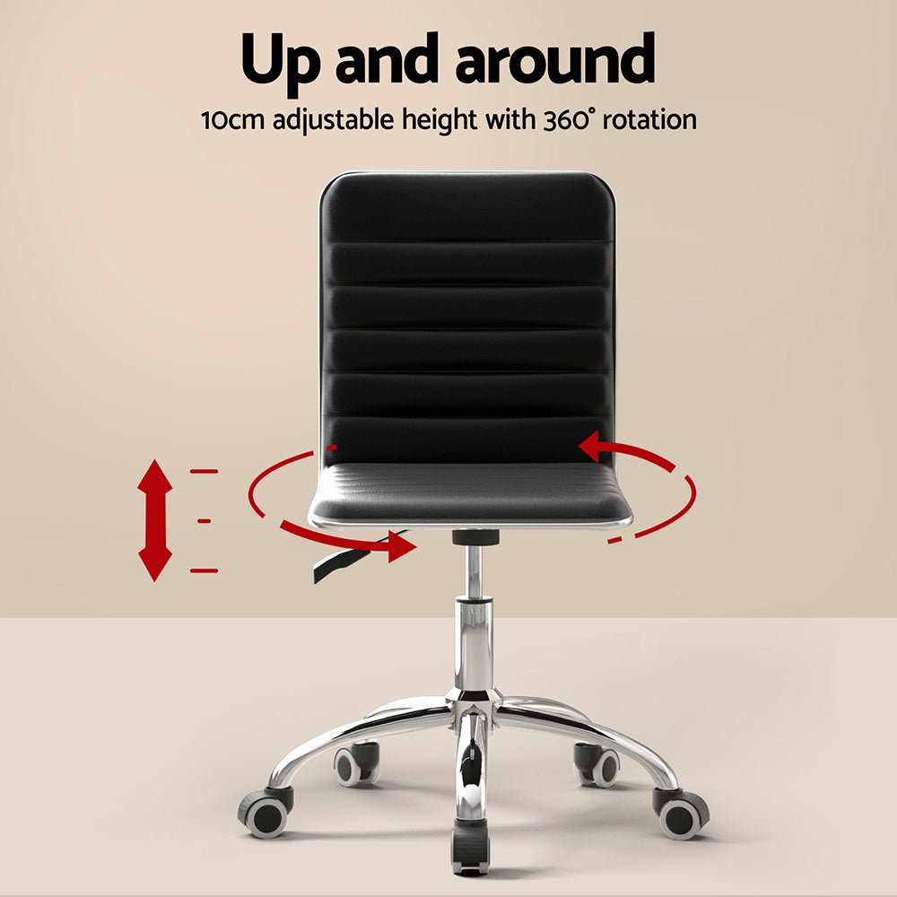 Computer Desk Office Chair Set Desks with Keyboard Shelf Try Black - Furniture > Office > Desks - Rivercity House & Home Co. (ABN 18 642 972 209) - Affordable Modern Furniture Australia