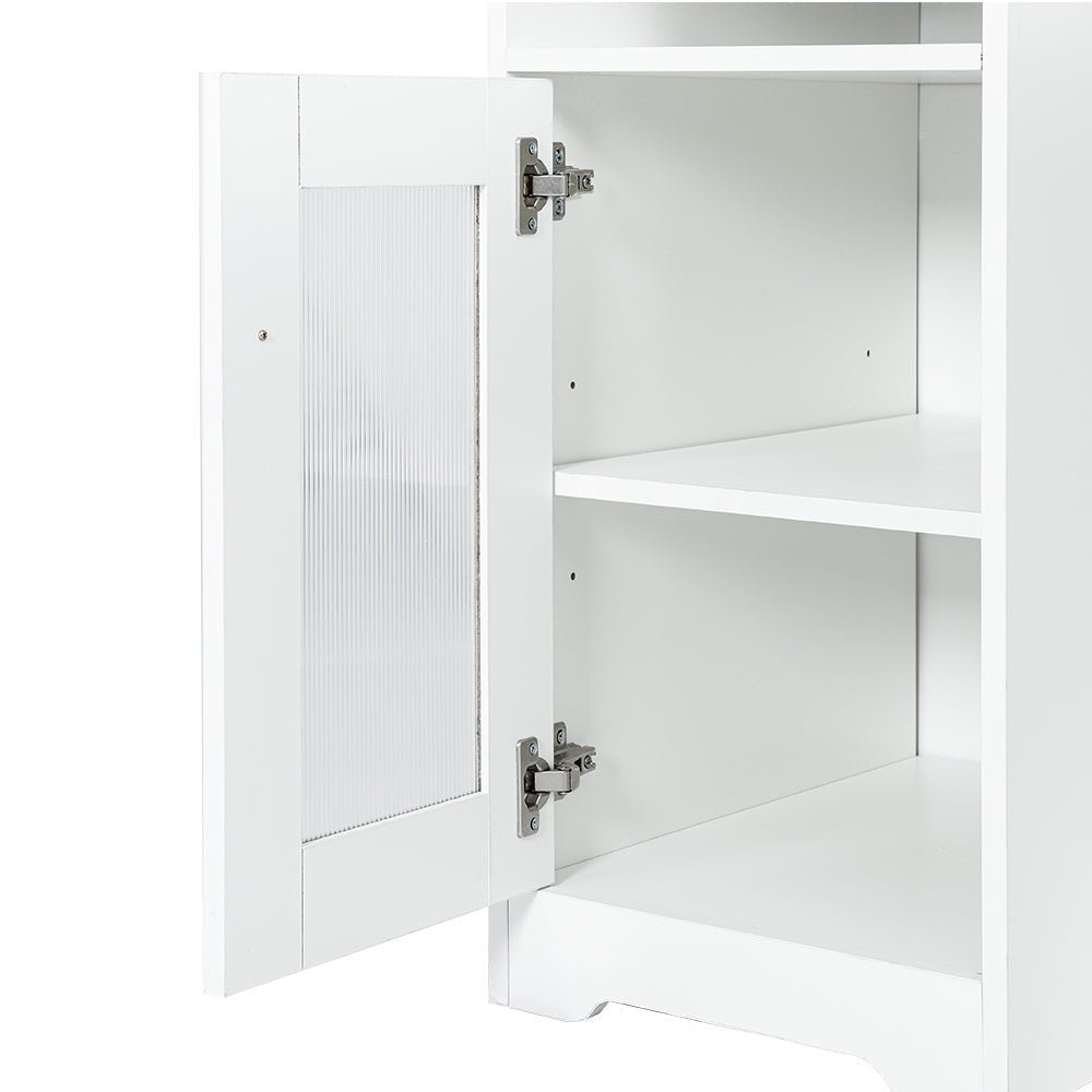 Computer Desk Shelf Cabinet L - Shape White 150CM - Furniture > Office > Desks - Rivercity House & Home Co. (ABN 18 642 972 209) - Affordable Modern Furniture Australia