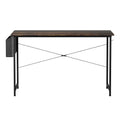 Computer Desk Study Table 100cm with Storage Hook - Brown