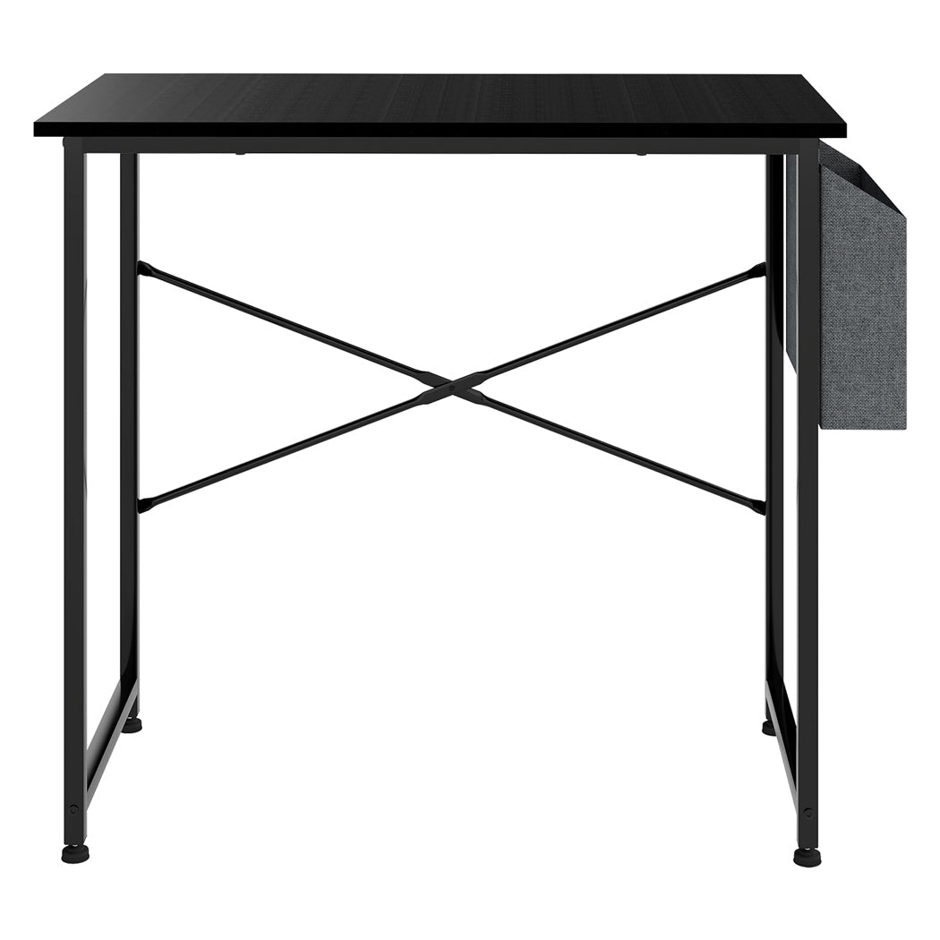 Computer Desk Study Table with Storage Bag 80cm - Black - Rivercity House & Home Co. (ABN 18 642 972 209) - Affordable Modern Furniture Australia