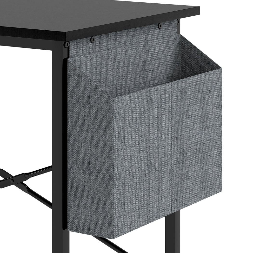 Computer Desk Study Table with Storage Bag 80cm - Black - Rivercity House & Home Co. (ABN 18 642 972 209) - Affordable Modern Furniture Australia