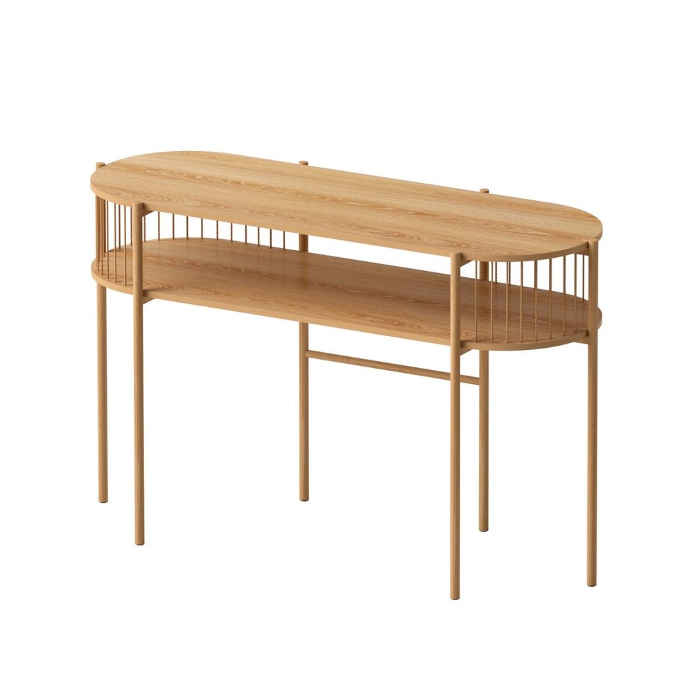 Console Table 124CM Pine - Furniture > Living Room > Side Tables - Rivercity House & Home Co. (ABN 18 642 972 209) - Affordable Modern Furniture Australia