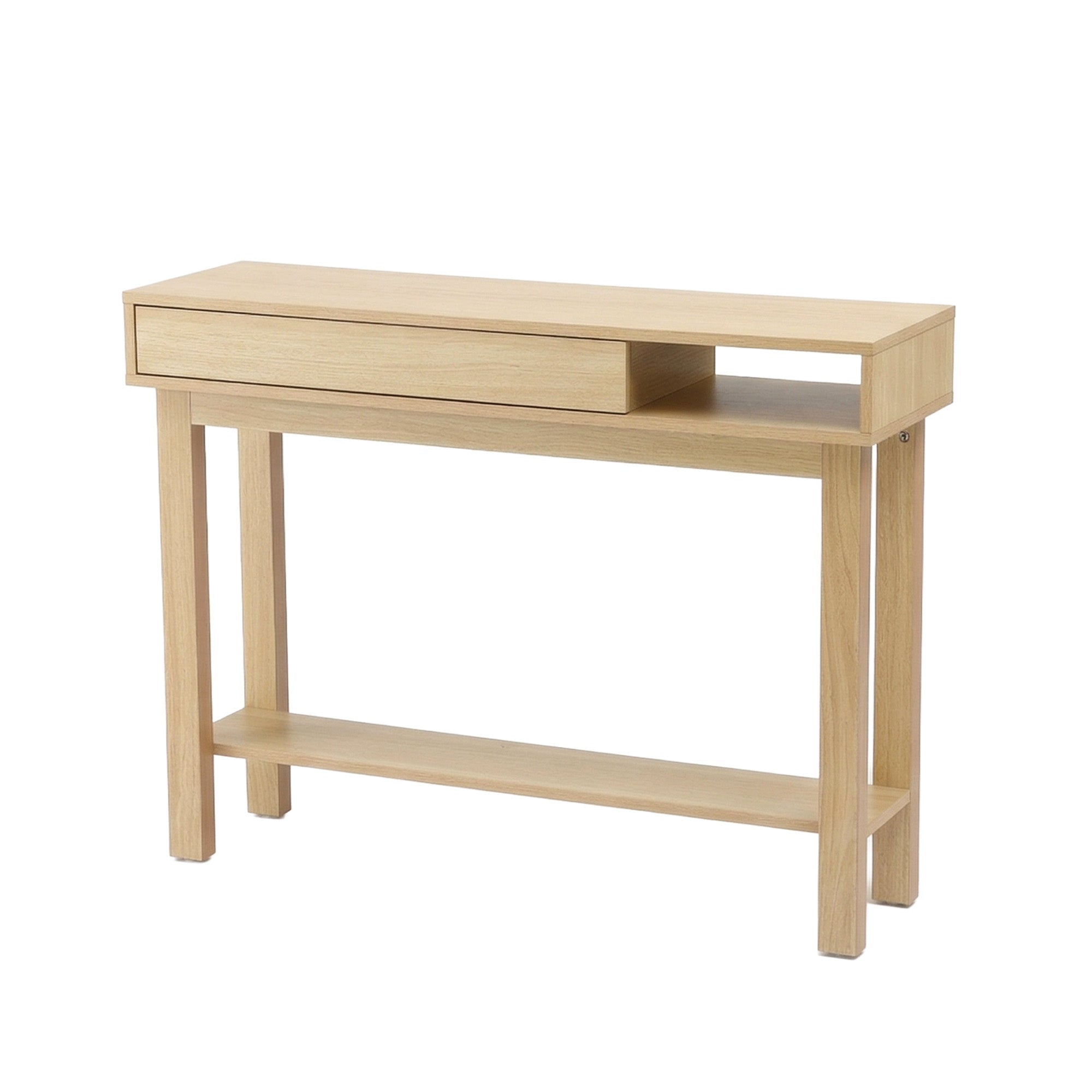 Console Table Entryway Hallway Sofa Side Table Drawer Shelf 100CM Wood - Furniture > Living Room > Side Tables - Rivercity House & Home Co. (ABN 18 642 972 209) - Affordable Modern Furniture Australia