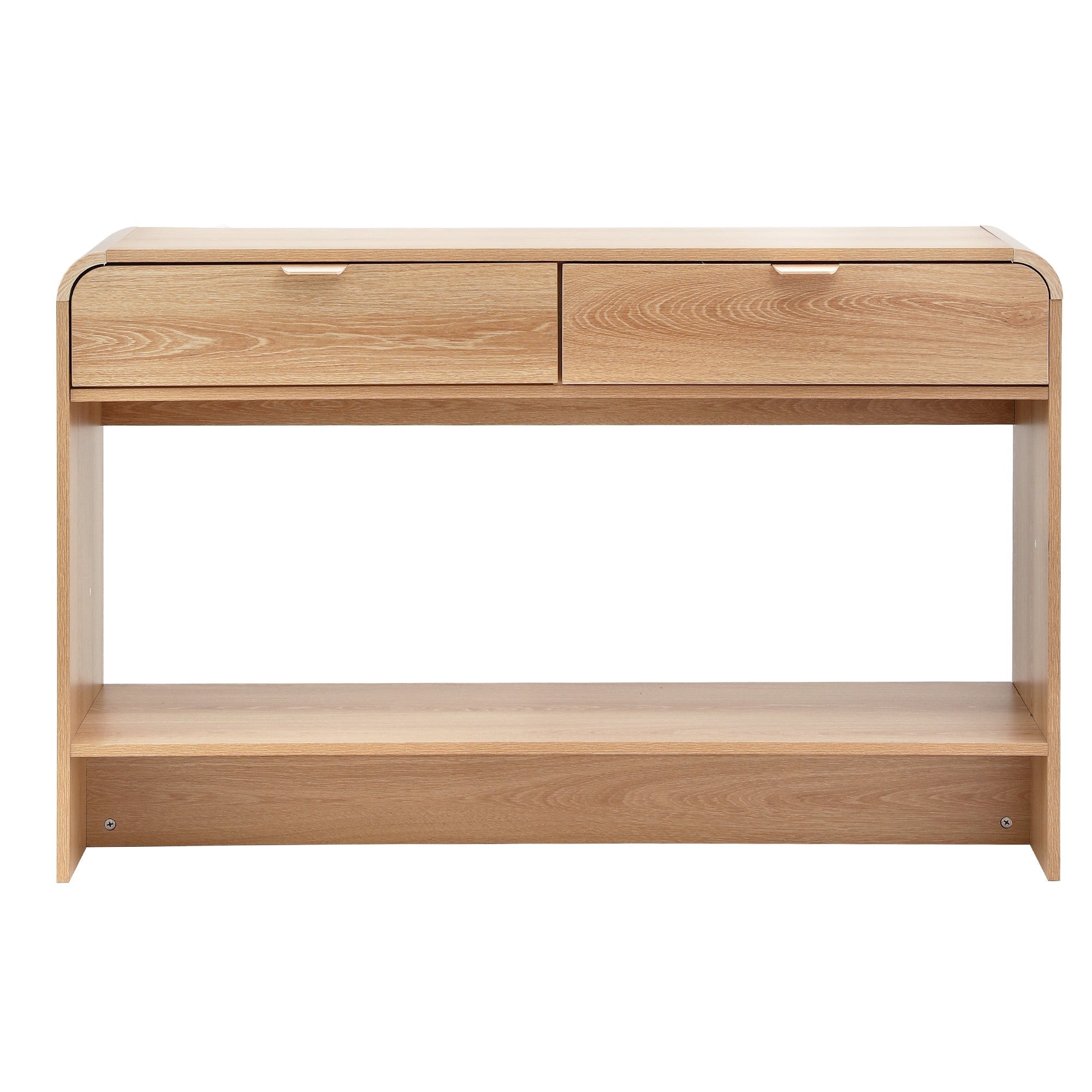 Console Table Hallway Entryway Storage Drawer Shelf Curved Edge 120CM Pine - Furniture > Living Room > Side Tables - Rivercity House & Home Co. (ABN 18 642 972 209) - Affordable Modern Furniture Australia