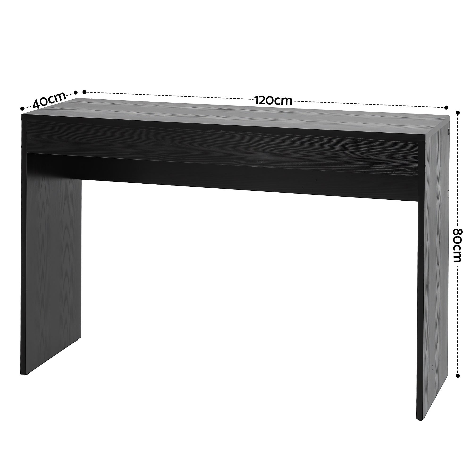 Console Table Hallway Sofa Entryway Entrance 120CM Black - Furniture > Living Room > Side Tables - Rivercity House & Home Co. (ABN 18 642 972 209) - Affordable Modern Furniture Australia