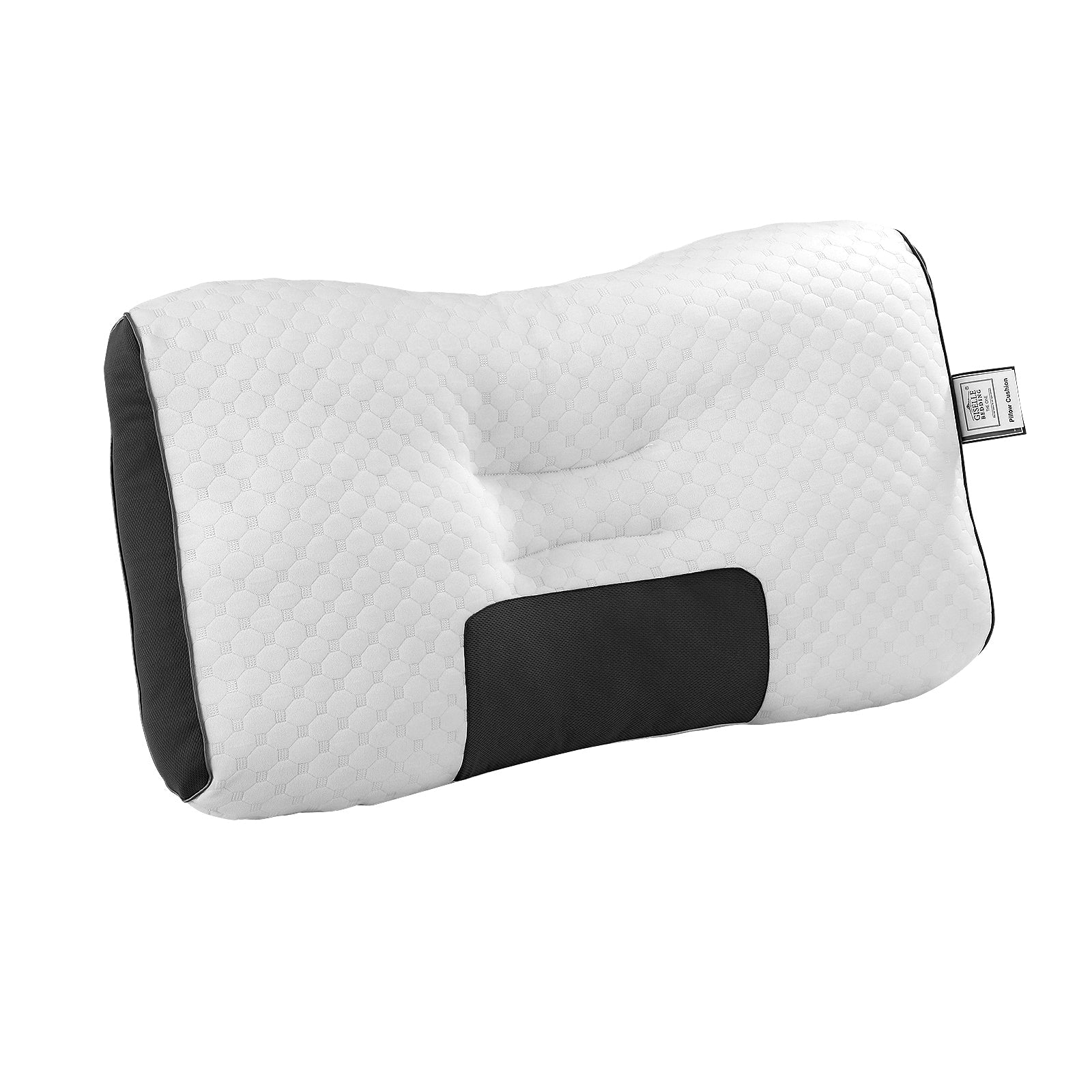 Contour Ergonomic Neck Pillow 48x73CM - Blue & White - Home & Garden > Bedding > Pillows - Rivercity House & Home Co. (ABN 18 642 972 209) - Affordable Modern Furniture Australia