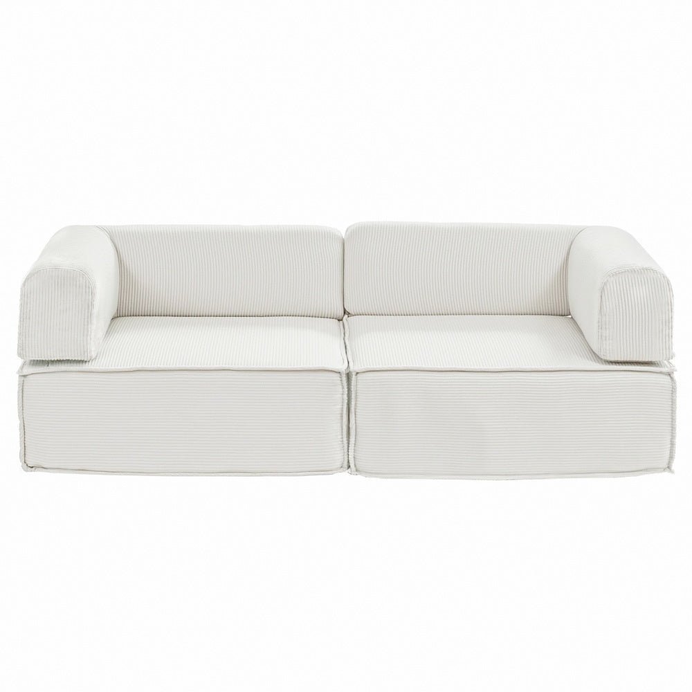 Convertible Folding Sofa Bed Beign - Furniture > Sofas > Sofas & Sofa Beds - Rivercity House & Home Co. (ABN 18 642 972 209) - Affordable Modern Furniture Australia