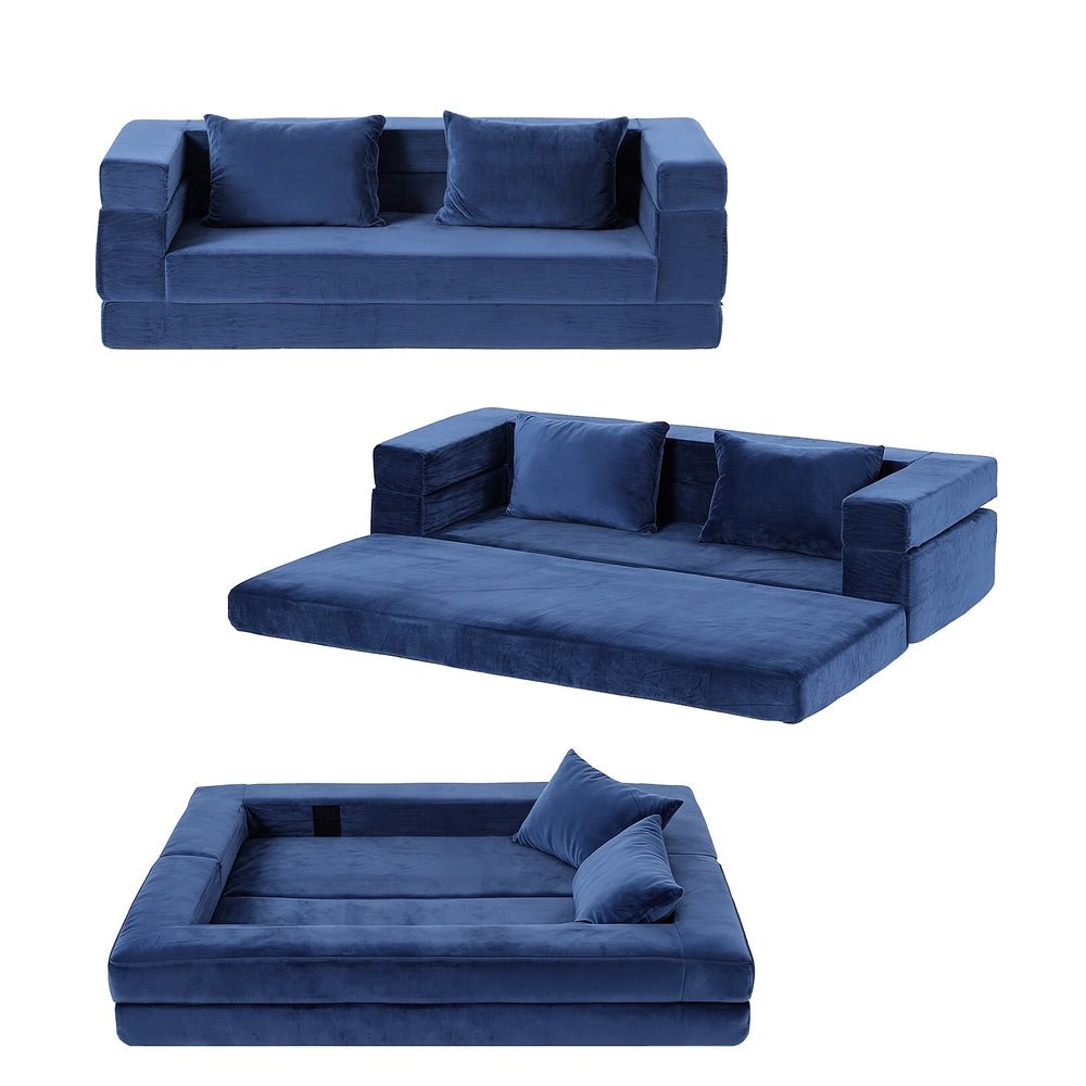 Convertible Folding Sofa Bed Pull Out Mattress Foldable Lounge Couch Chair - Furniture > Sofas > Sofas & Sofa Beds - Rivercity House & Home Co. (ABN 18 642 972 209) - Affordable Modern Furniture Australia